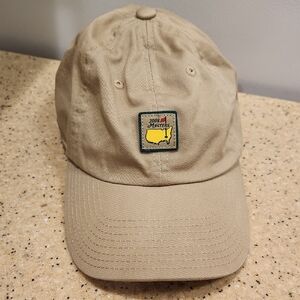 Masters Golf Cap Tan 2008 with Logo, 100% Cotton